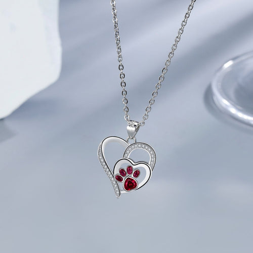 Cute Paw Print Necklace - emmy-rae-jewels.com