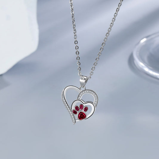 Cute Paw Print Necklace - emmy-rae-jewels.com