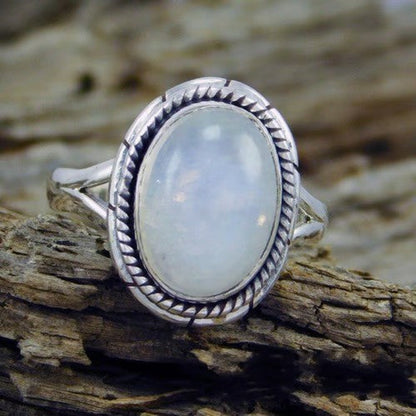 Sterling Silver Aqua Chalcedony Ring