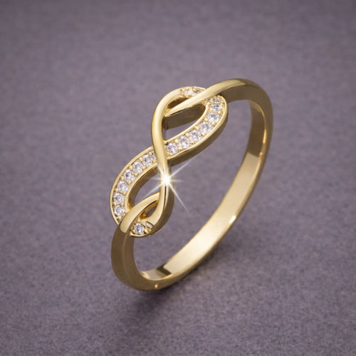Infinity Gold Chain Ring