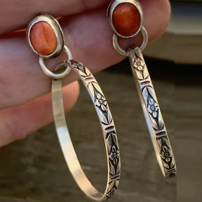 Boho Vintage Onyx Earrings - emmy-rae-jewels.com