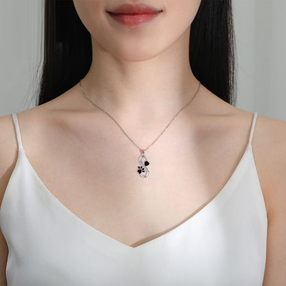 Infinite Symbol Necklace Hearts Paw Print - emmy-rae-jewels.com