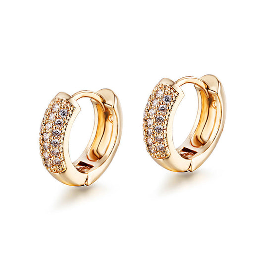 Clementine Hug Hoop Gold Earrings - emmy-rae-jewels.com
