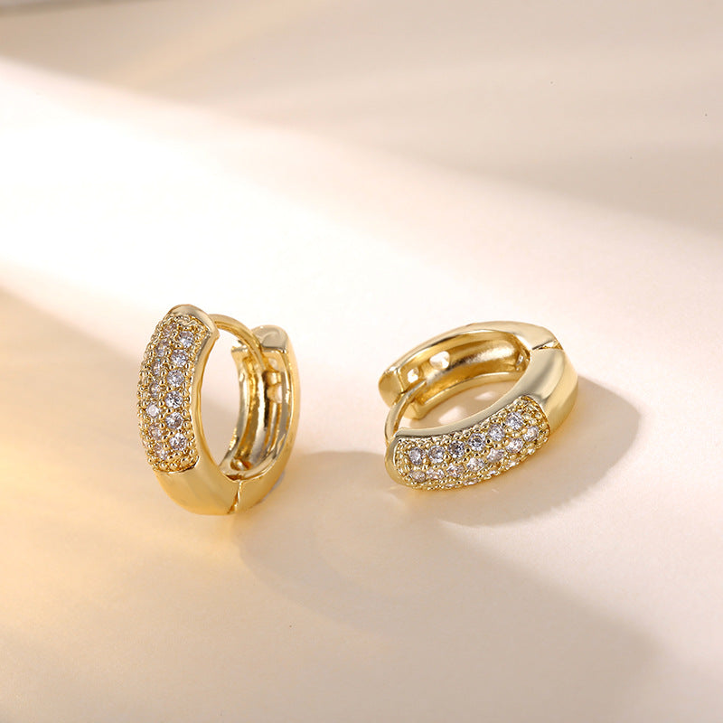 Clementine Hug Hoop Gold Earrings - emmy-rae-jewels.com
