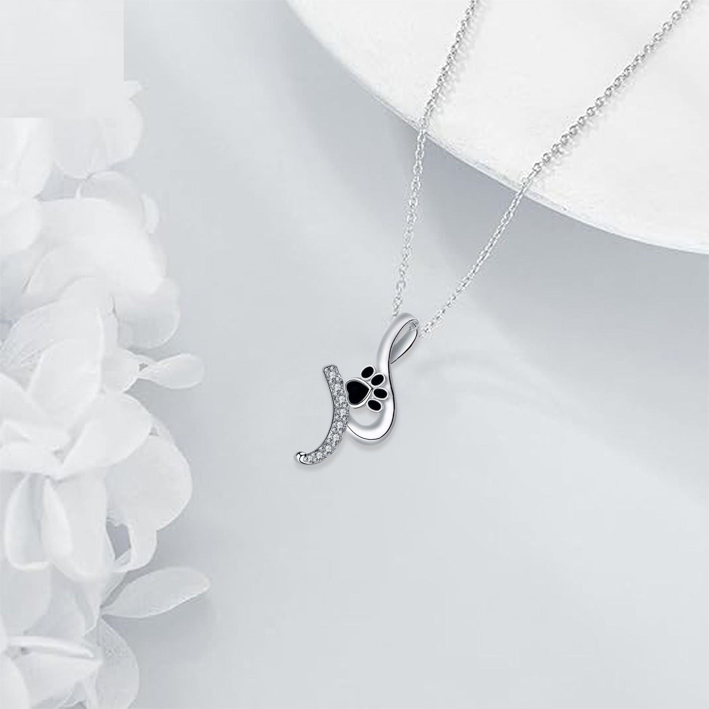 Cute Paw Print Pendant Necklace - emmy-rae-jewels.com