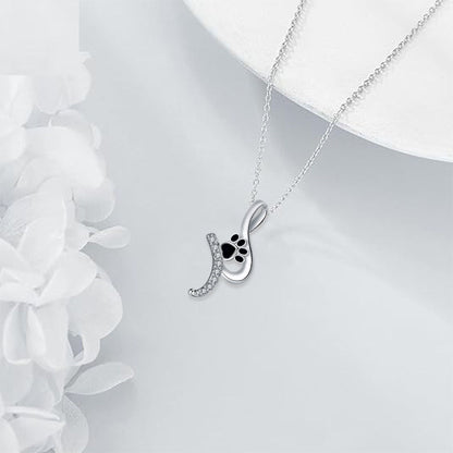 Cute Paw Print Pendant Necklace - emmy-rae-jewels.com
