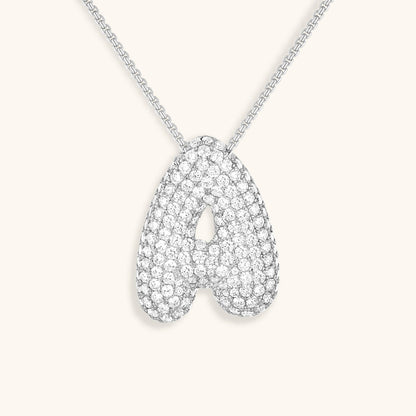 Hailey Bubble Initial Necklace - emmy-rae-jewels.com