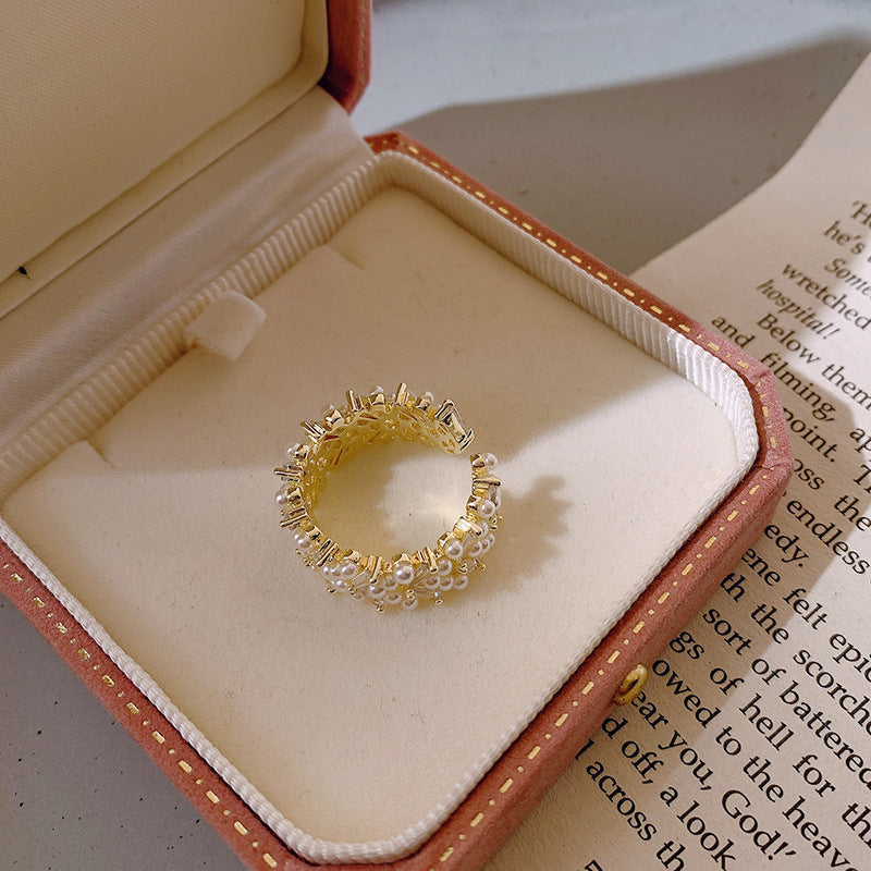 Luxury Pearl Ring in Gold - emmy-rae-jewels.com