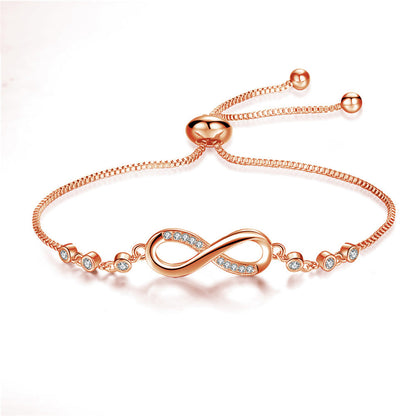 Adjustable Infinity Bracelet in Silver - emmy-rae-jewels.com