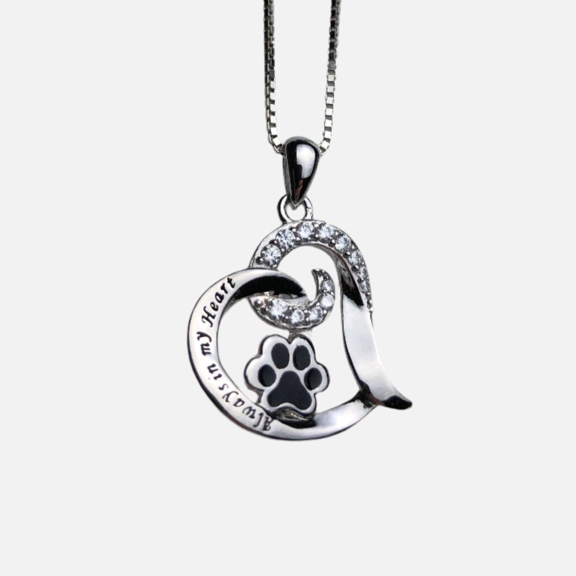 Elegant Dog Memorial Necklace – Stainless Steel - emmy-rae-jewels.com