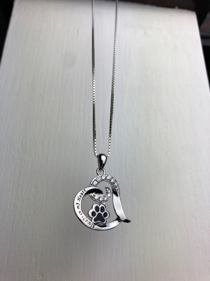 Elegant Dog Memorial Necklace – Stainless Steel - emmy-rae-jewels.com