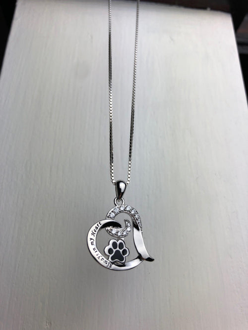 Elegant Dog Memorial Necklace – Stainless Steel - emmy-rae-jewels.com