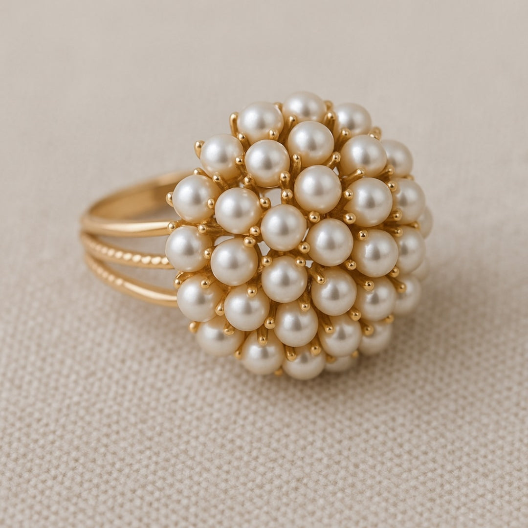 Inlaid Pearls Ring - emmy-rae-jewels.com