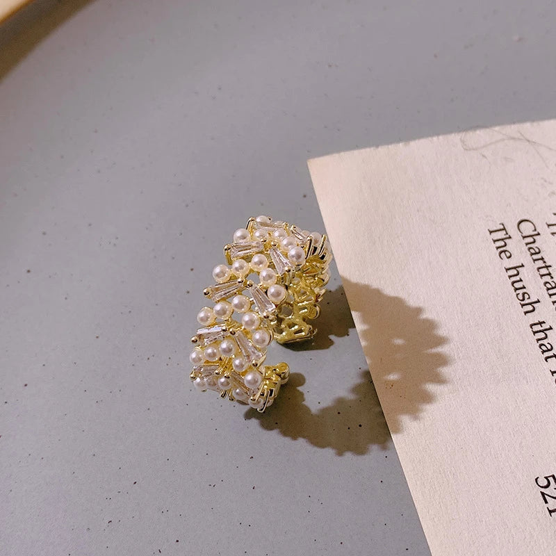 Luxury Pearl Ring in Gold - emmy-rae-jewels.com