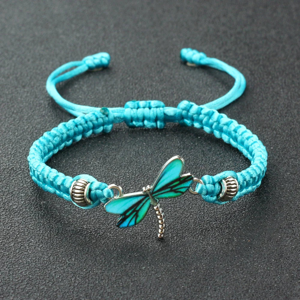 Dragonfly Dreams Handwoven Bracelet - emmy-rae-jewels.com