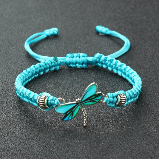 Dragonfly Dreams Handwoven Bracelet - emmy-rae-jewels.com