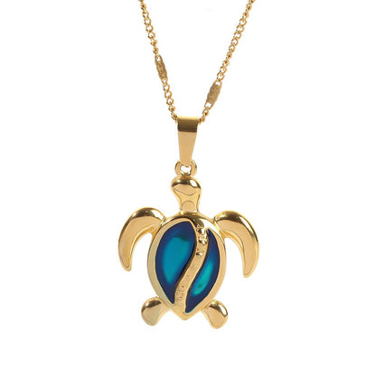 Ocean Dreams Blue Turtle Necklace - emmy-rae-jewels.com