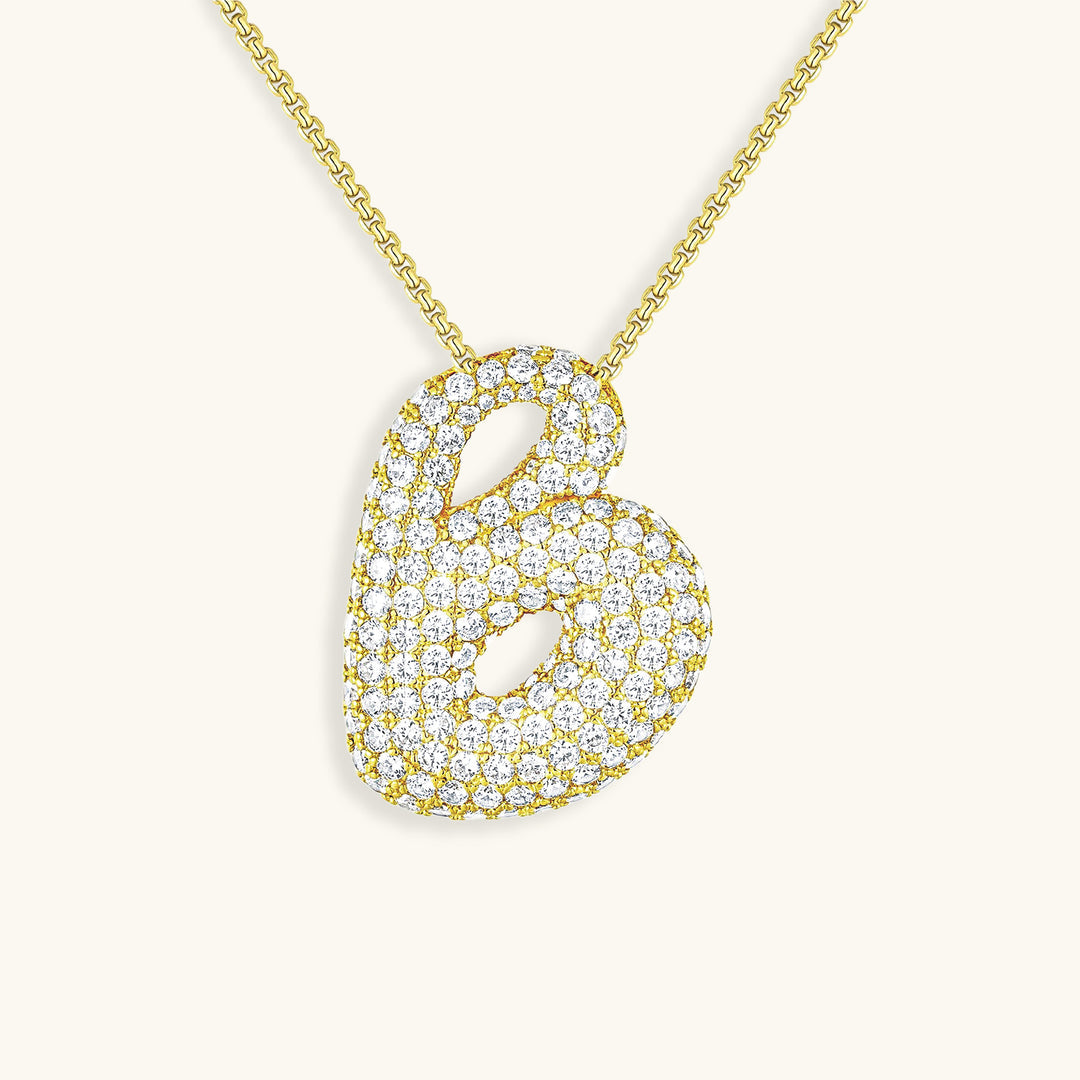Hailey Bubble Initial Necklace - emmy-rae-jewels.com