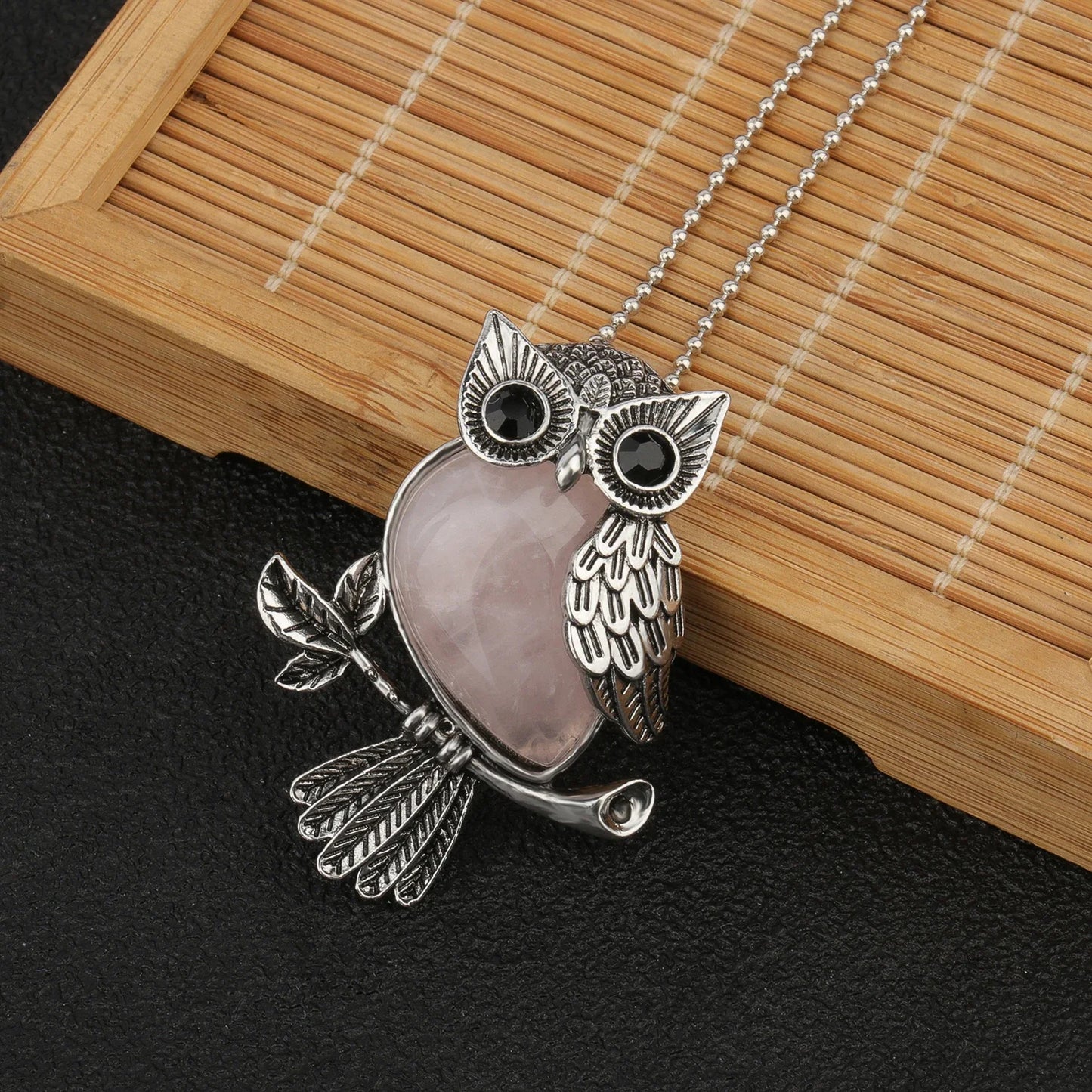 Crystal Owl Wisdom Pendant Necklace - emmy-rae-jewels.com