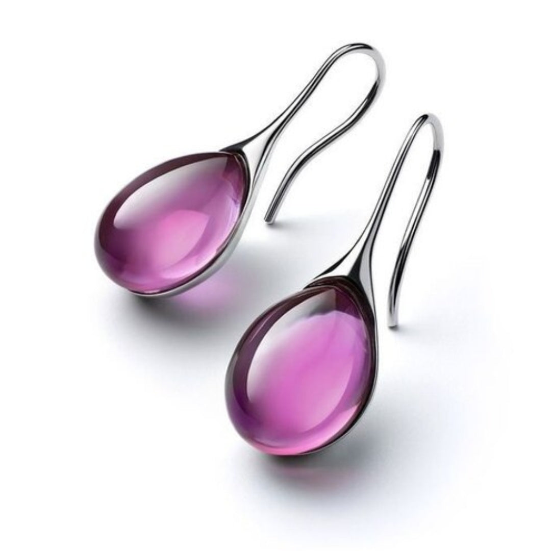 Crystal Drop Earrings in Gold and Silver - emmy-rae-jewels.com