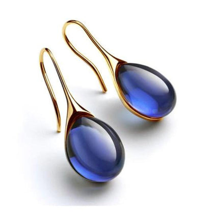 Crystal Drop Earrings in Gold and Silver - emmy-rae-jewels.com