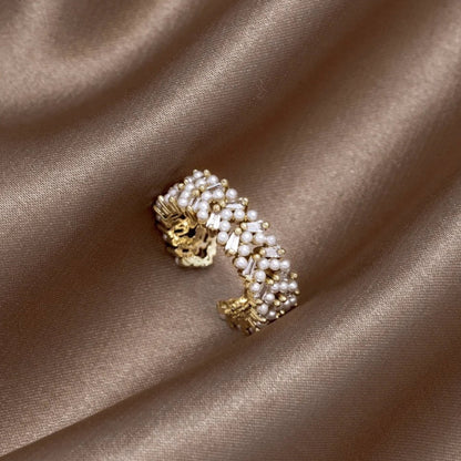 Luxury Pearl Ring in Gold - emmy-rae-jewels.com