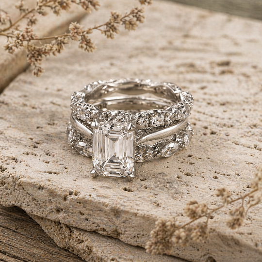 Vintage Silver Bright Layer Ring