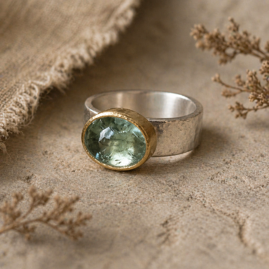 Handmade Vintage Green Ring
