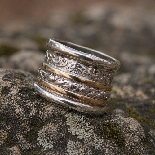 Vintage Gold and Silver Ring