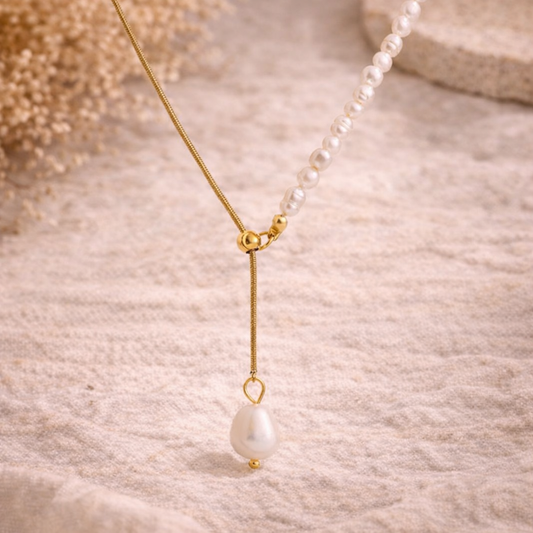 Free and harmony - Necklace with Natural Pearls