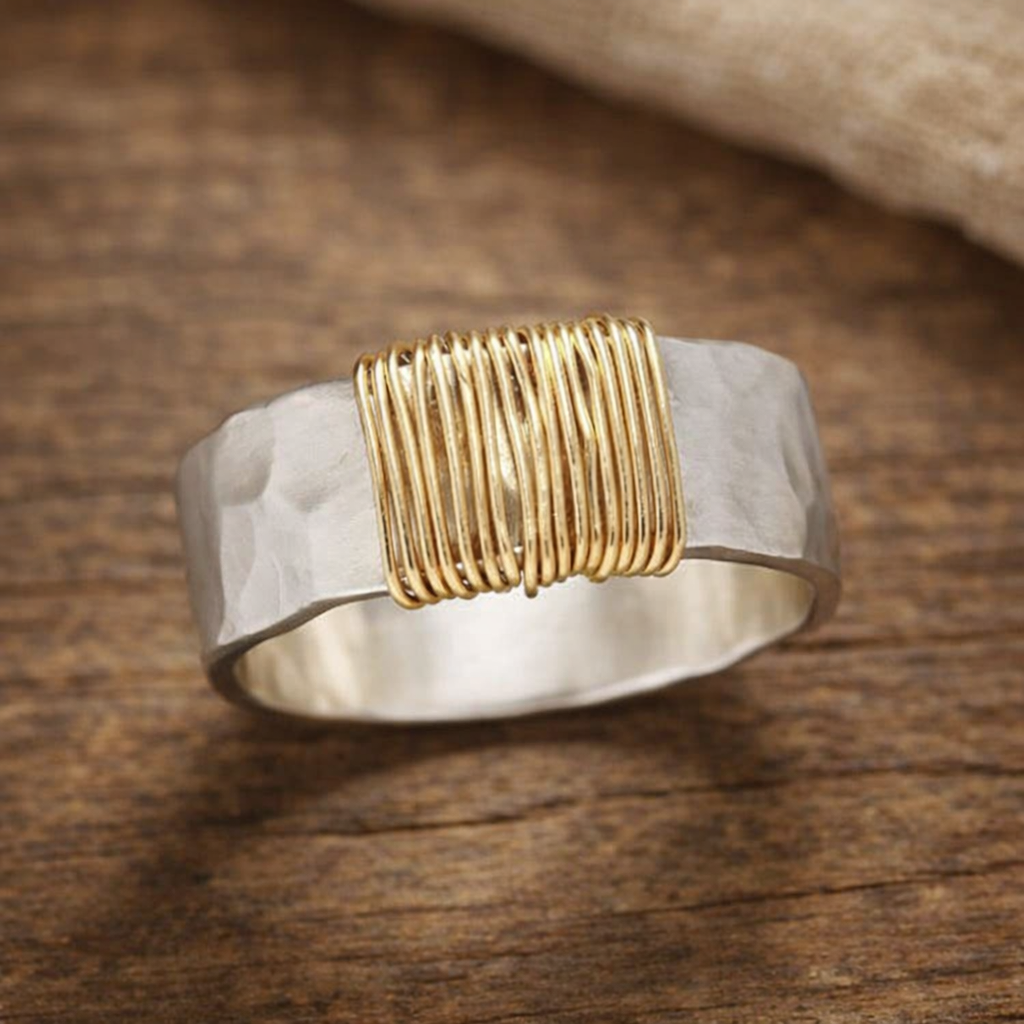 Vintage Gold Silver Ring