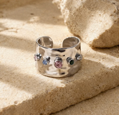 Vintage Gold Cubic Zirconia Ring