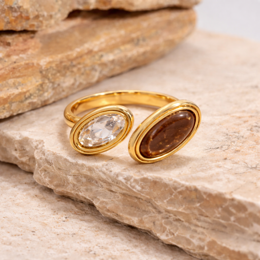 Double Marquise Bypass Ring