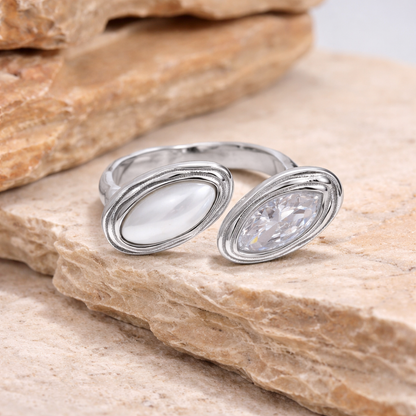 Double Marquise Bypass Ring