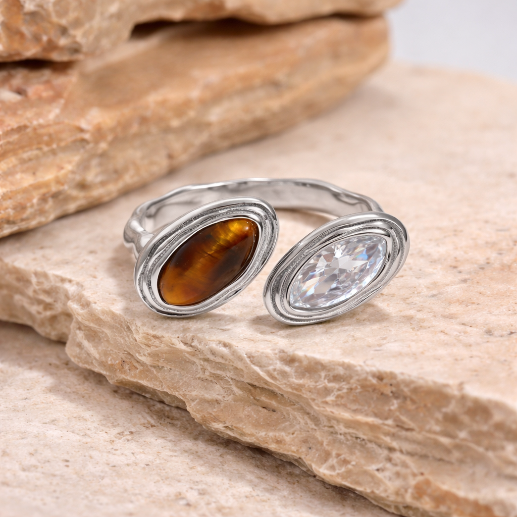 Double Marquise Bypass Ring