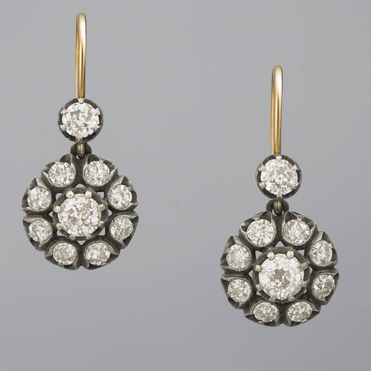 Vintage Gemstone Drop Earrings