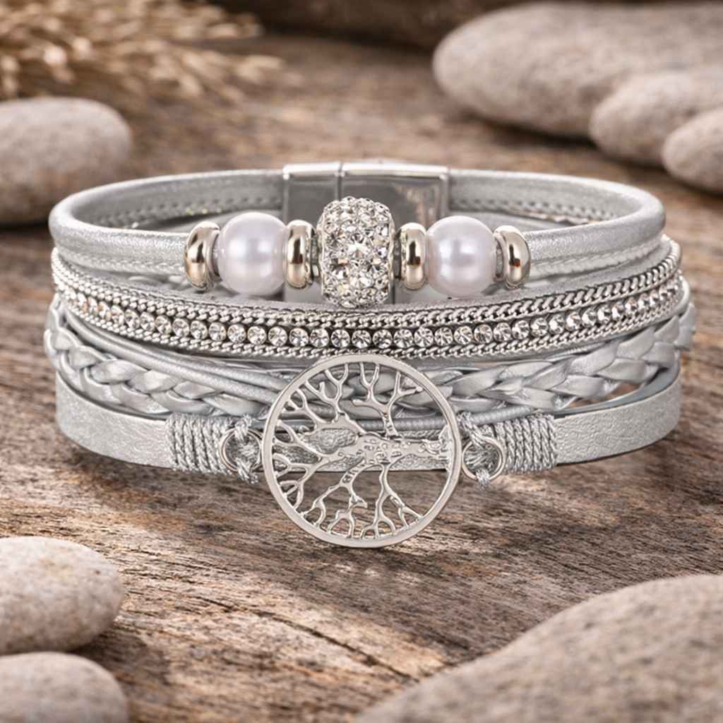 Tree of Life Rhinestone Bracelet
