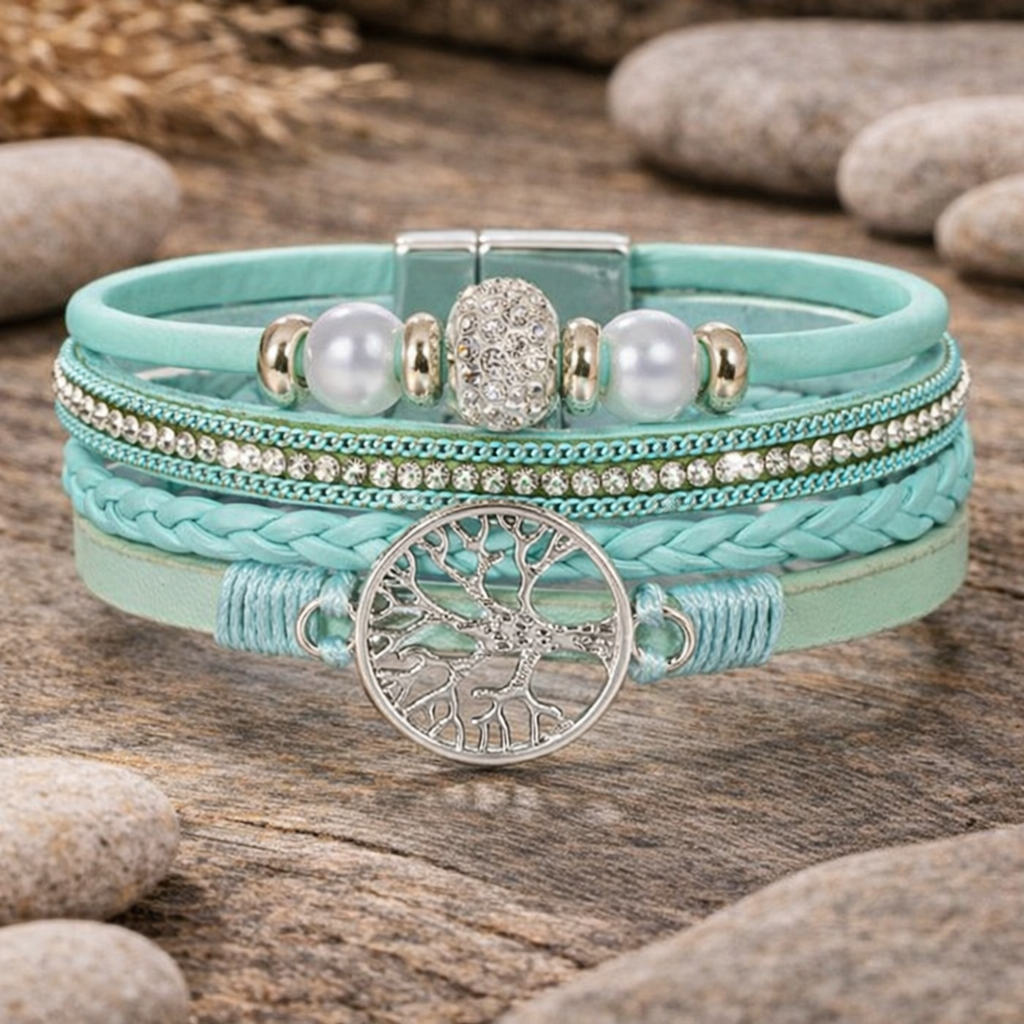 Tree of Life Rhinestone Bracelet