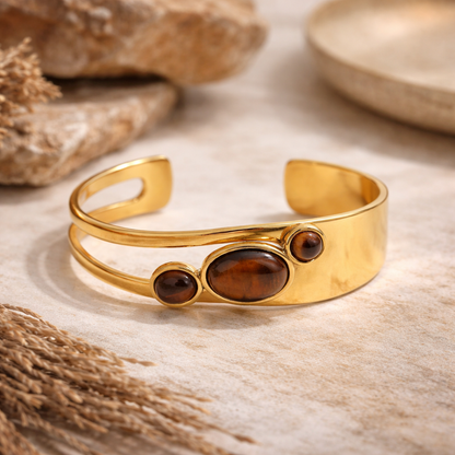 Vintage Gold Tiger Eye Bracelet
