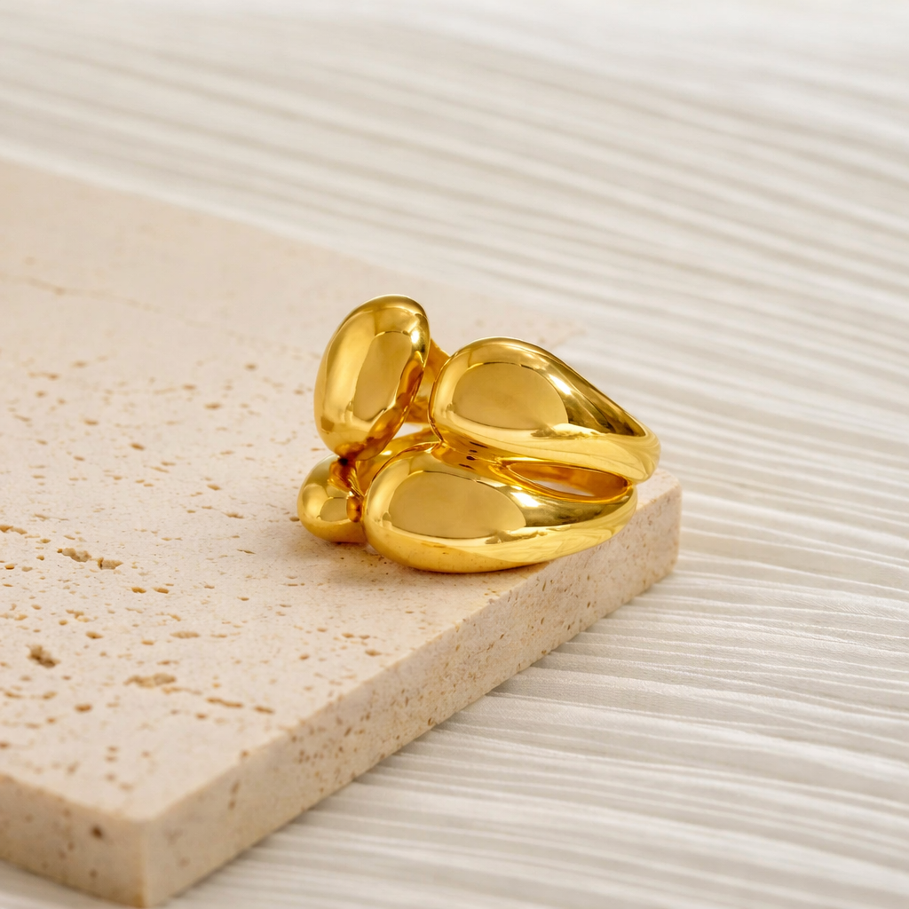 Two Tone Gold Silver Stackable Ring