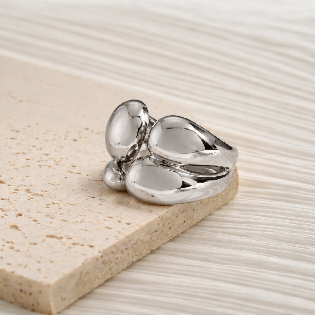 Two Tone Gold Silver Stackable Ring