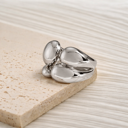 Two Tone Gold Silver Stackable Ring