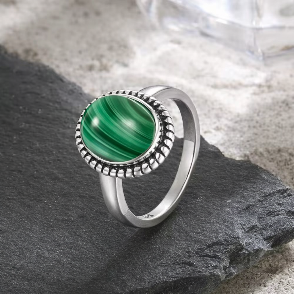 Classic Silver Rope Oval Ring