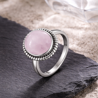 Classic Silver Rope Oval Ring