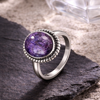 Classic Silver Rope Oval Ring