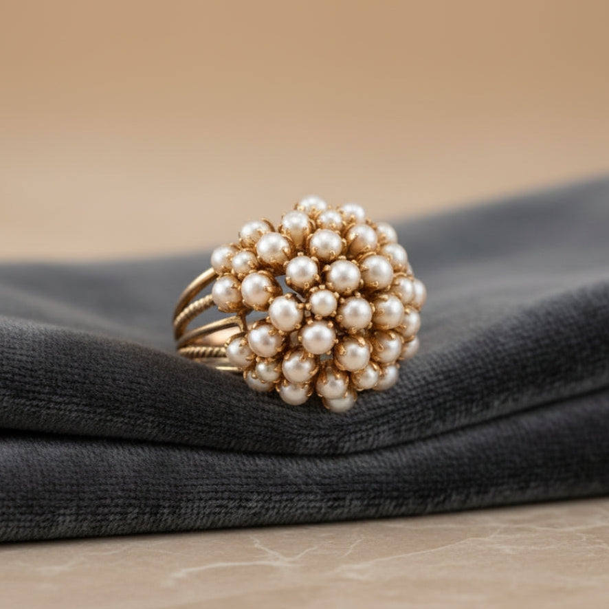 Inlaid Pearls Ring - emmy-rae-jewels.com