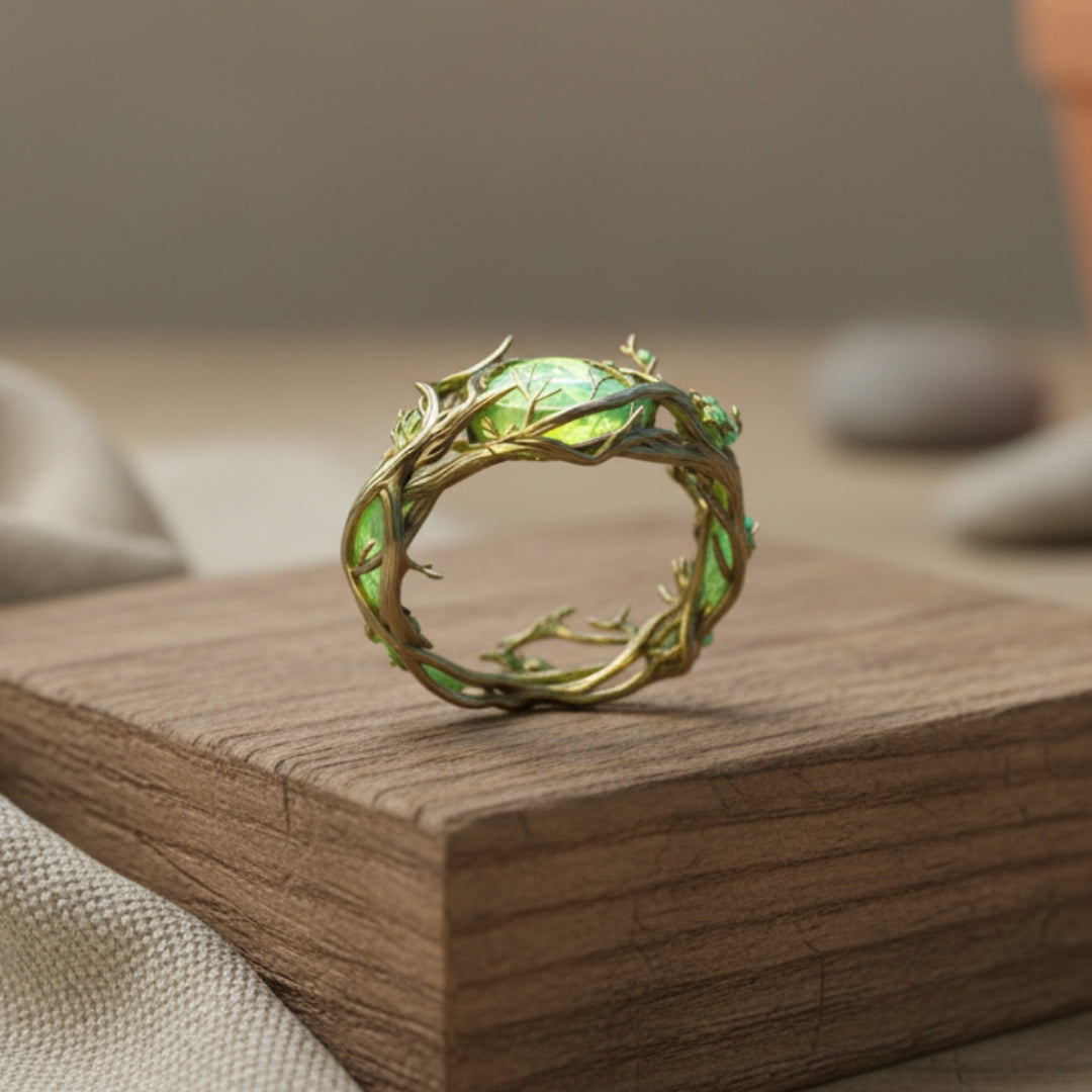 Green Opal Nature Ring - emmy-rae-jewels.com
