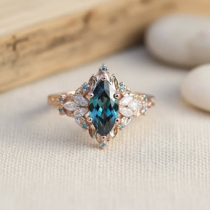 Blue Crystalline Exotic Ring - emmy-rae-jewels.com