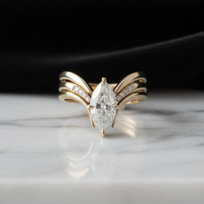 Drop Crown Gold Ring - emmy-rae-jewels.com