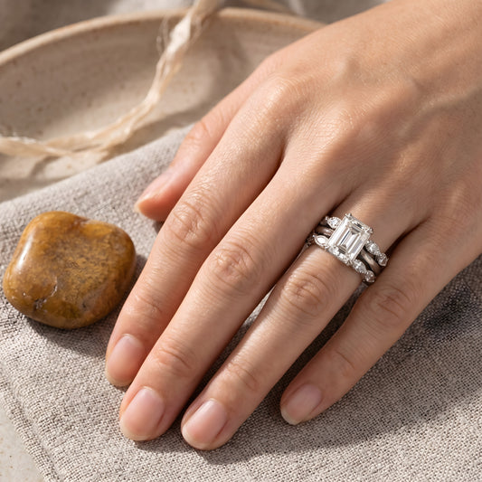 Vintage Silver Bright Layer Ring